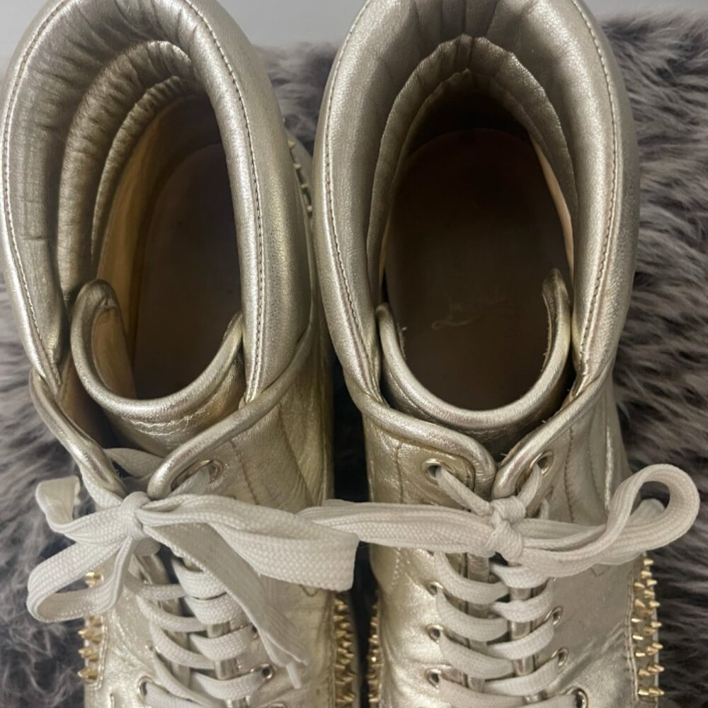 Louboutin Mens Sporty Dude Low Flat Sneakers Sz 44.5 - Picture 2 of 3